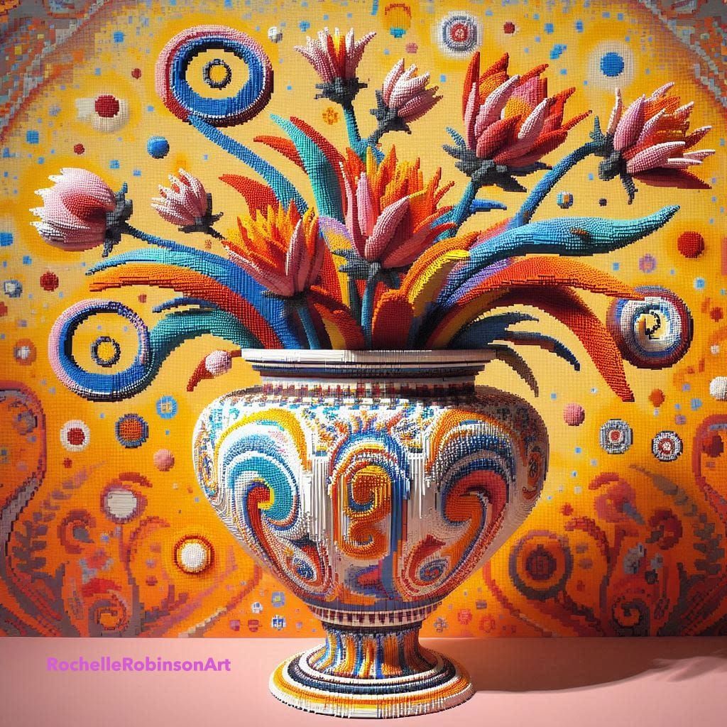 A Vase With Flowers