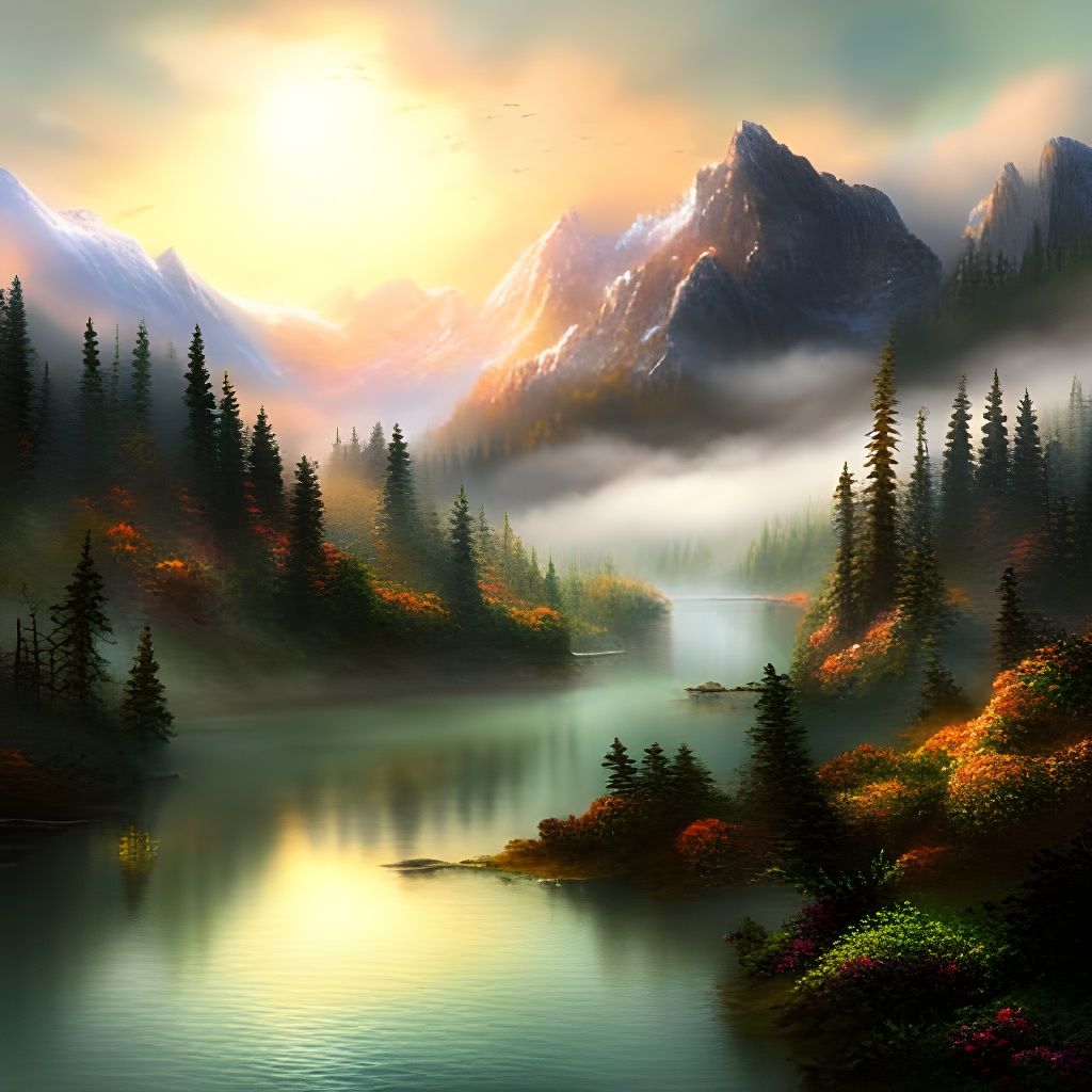 Foggy Lake  by @reder