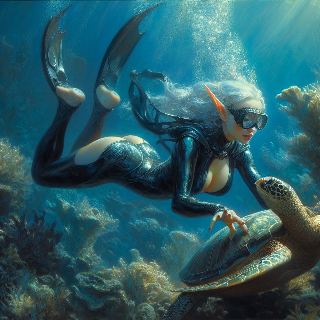 Making Friends with a Sea Turtle