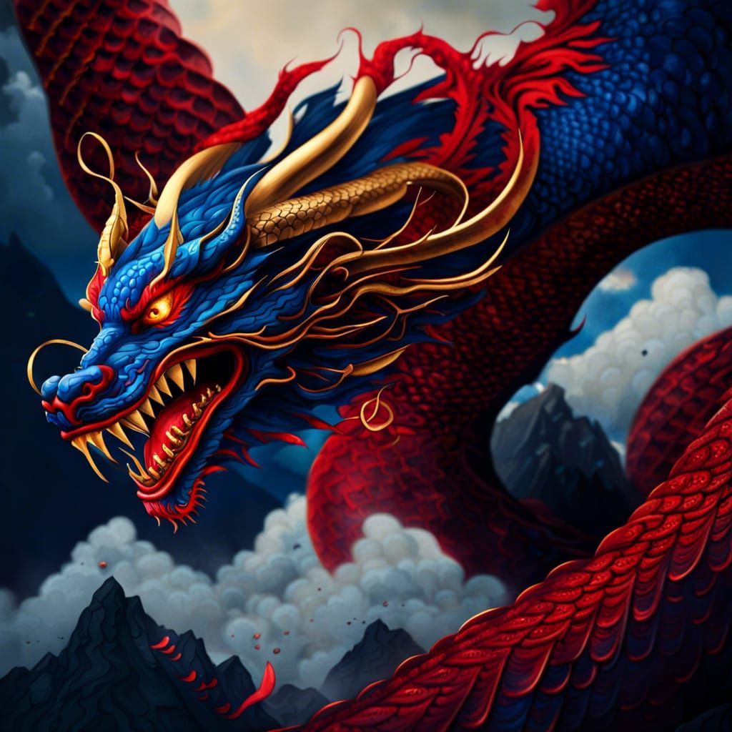 A Very King-Like Chinese dragon - AI Generated Artwork - NightCafe Creator