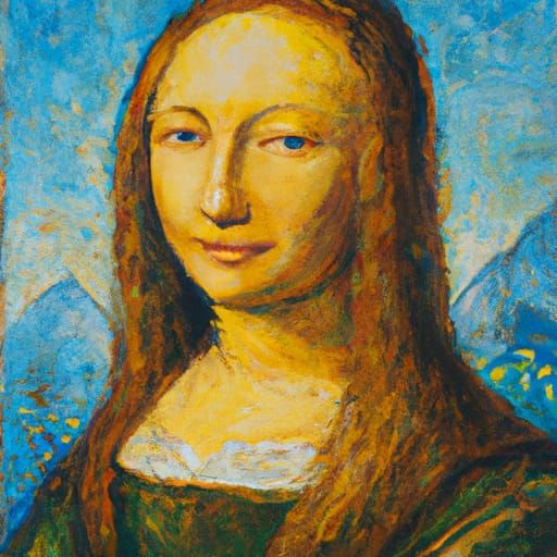 Van Gogh's Mona Lisa #1 - AI Generated Artwork - NightCafe Creator