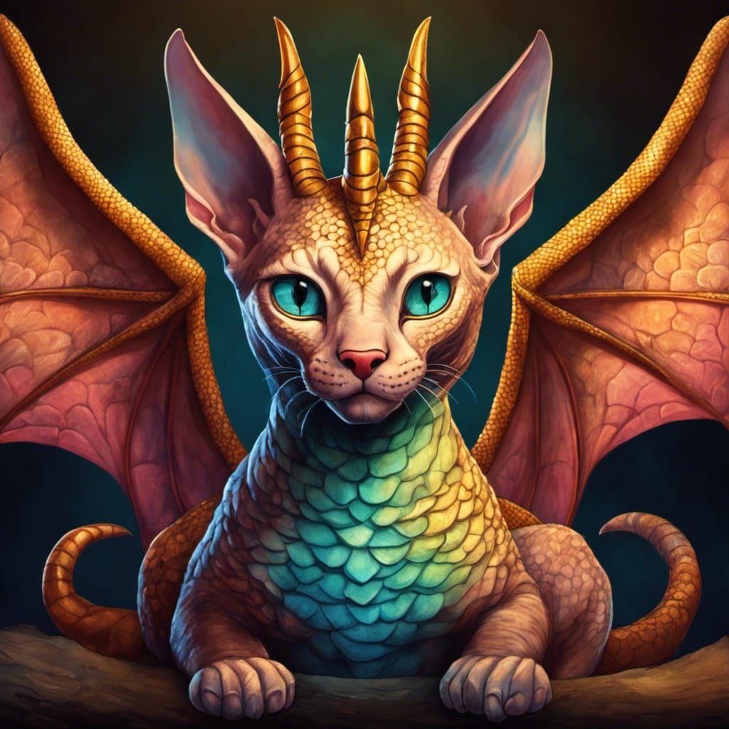 PurrrrFect CatDragon - More CatDragons in the link in description - AI ...