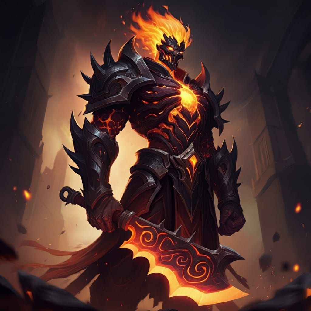 Fire strength warrior god