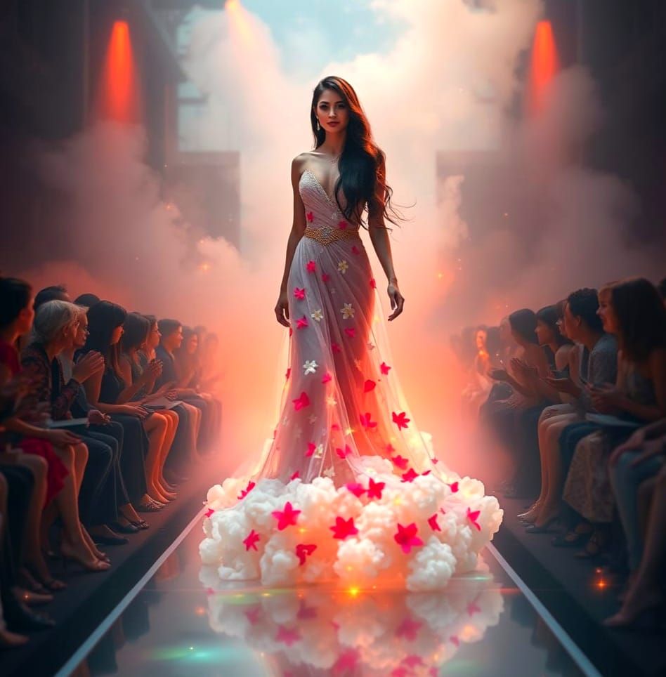 Floral Billows on the Runway  by @Joanna7