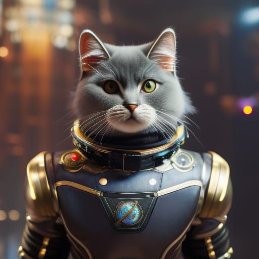 Cat astronaut  by @Quyet