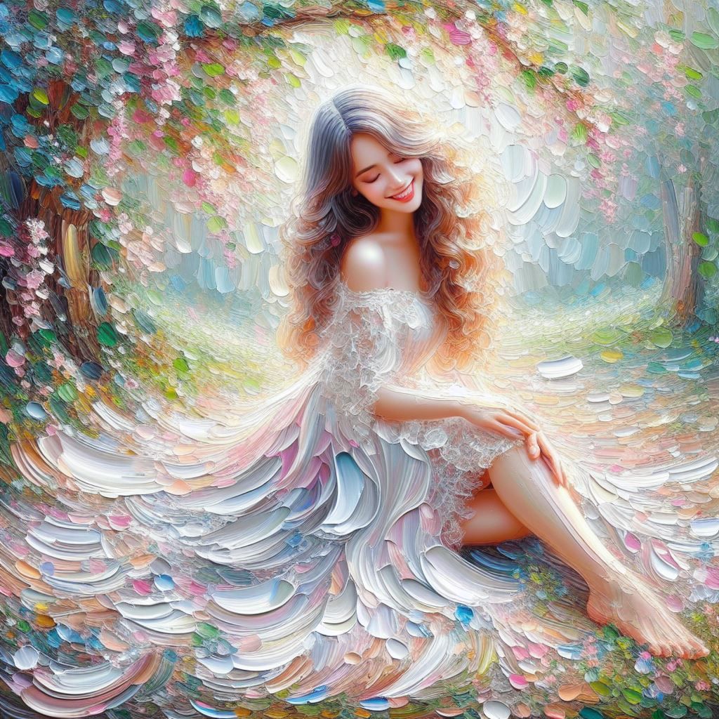 Painting of a beautiful woman