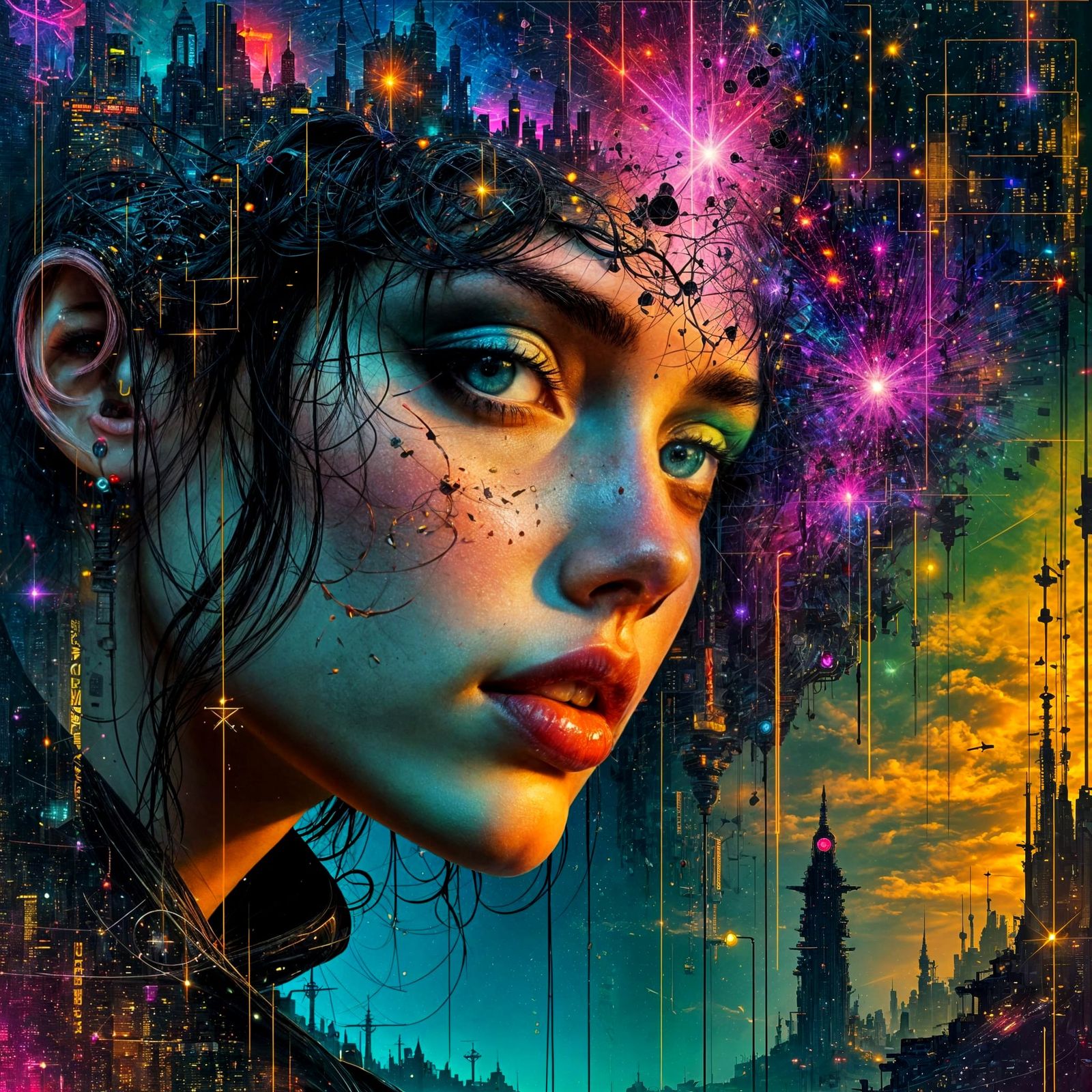 Bursting out of my brain  by @Fiery