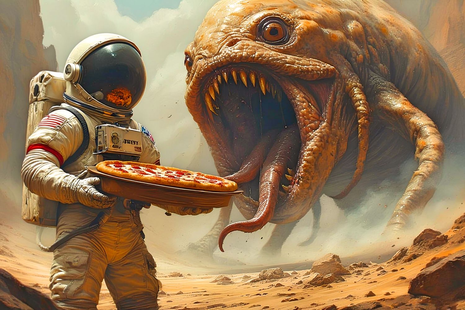 Cosmic pizza delivered to your home