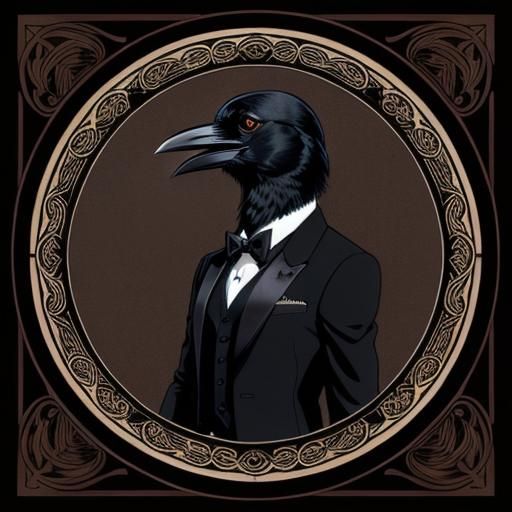 Gentleman Crow - AI Generated Artwork - NightCafe Creator