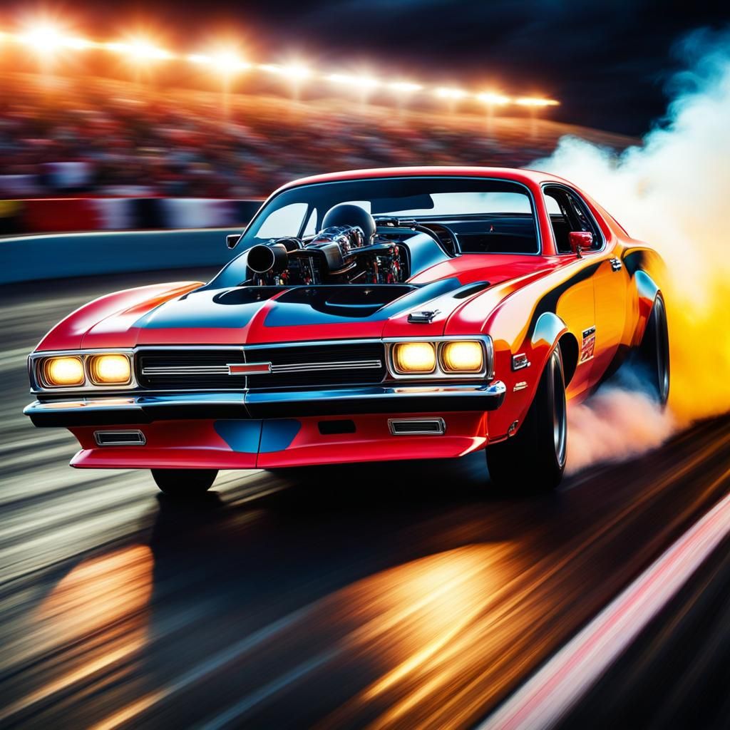 Drag racing is like a sprint race for cars.  by @Phantazia