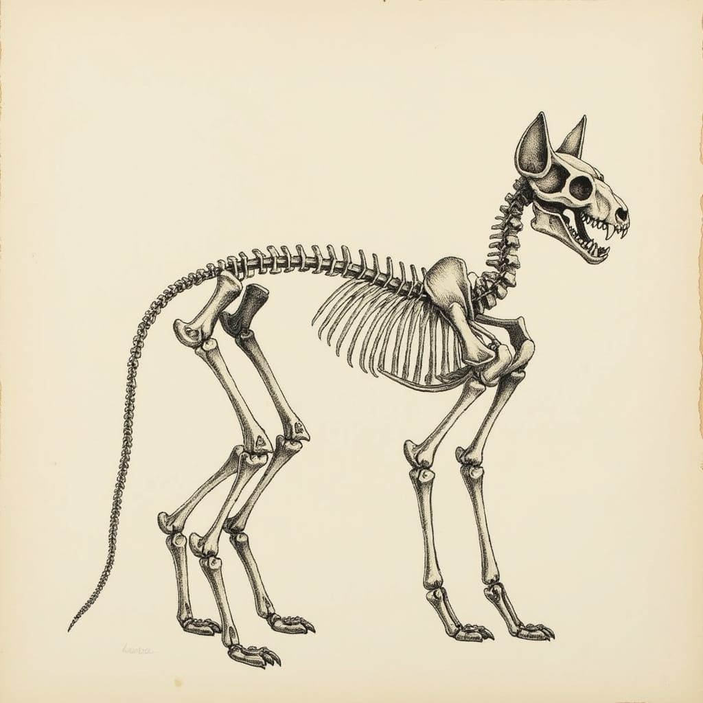 cat skeleton <lora:Skulls-N-Skeletons:0.9>