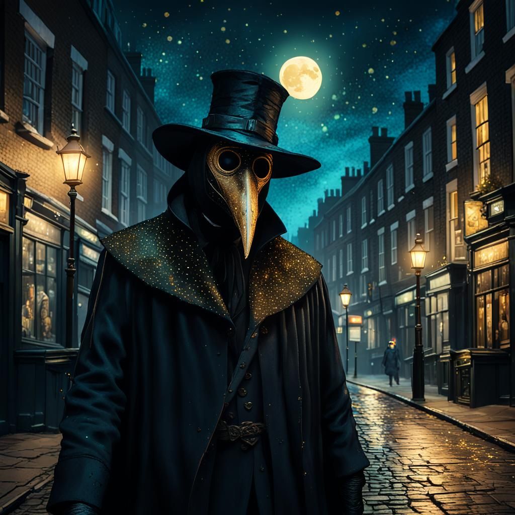 Portrait of à Plague doctor.