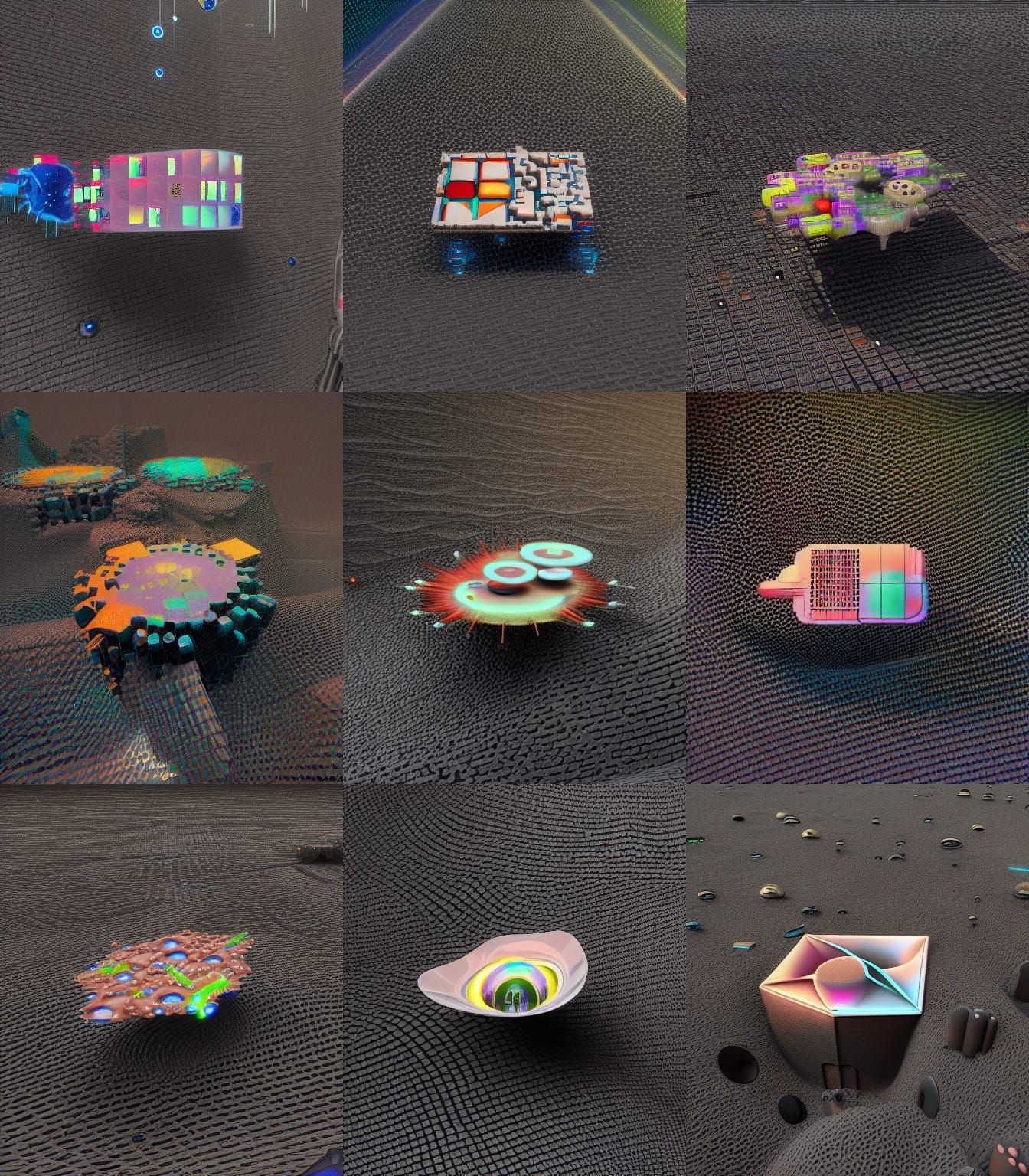 Eldritch biopunk geometrical quantum cyber buttons and menus...