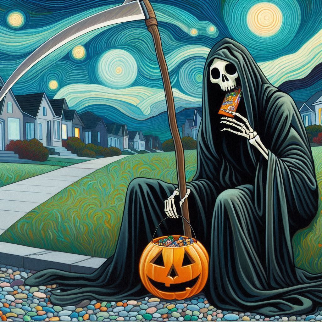 A Surreal Sight on Halloween Night