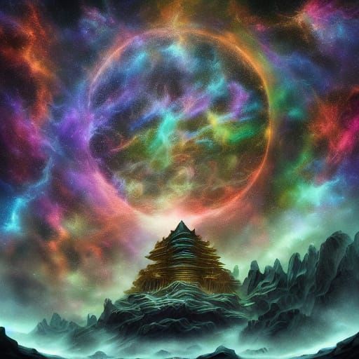 Regal Medusa Queen in Underworld Portrait