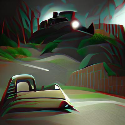 House on the hill.