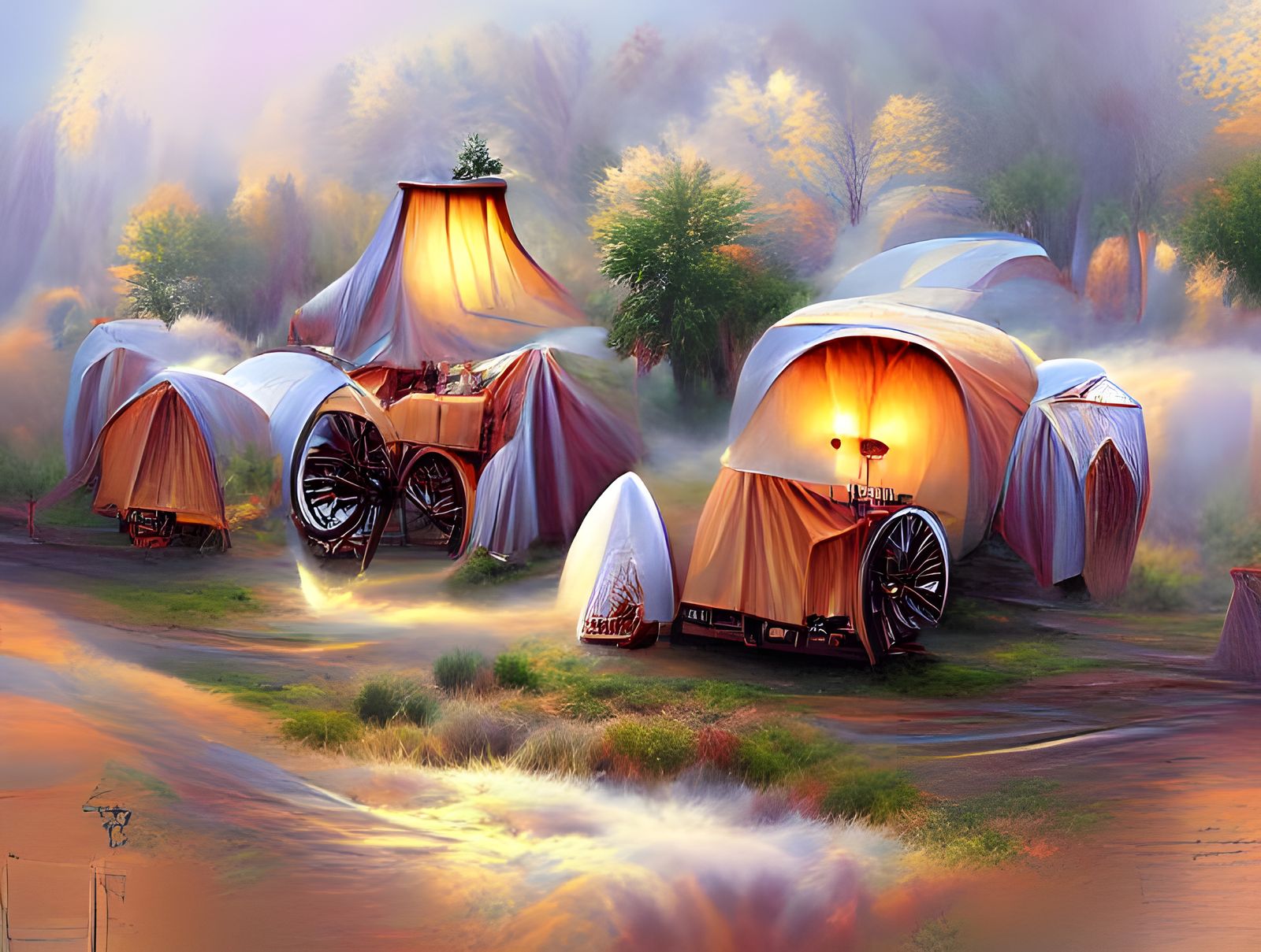 Gypsy Tents AI Generated Artwork NightCafe Creator | atelier-yuwa.ciao.jp