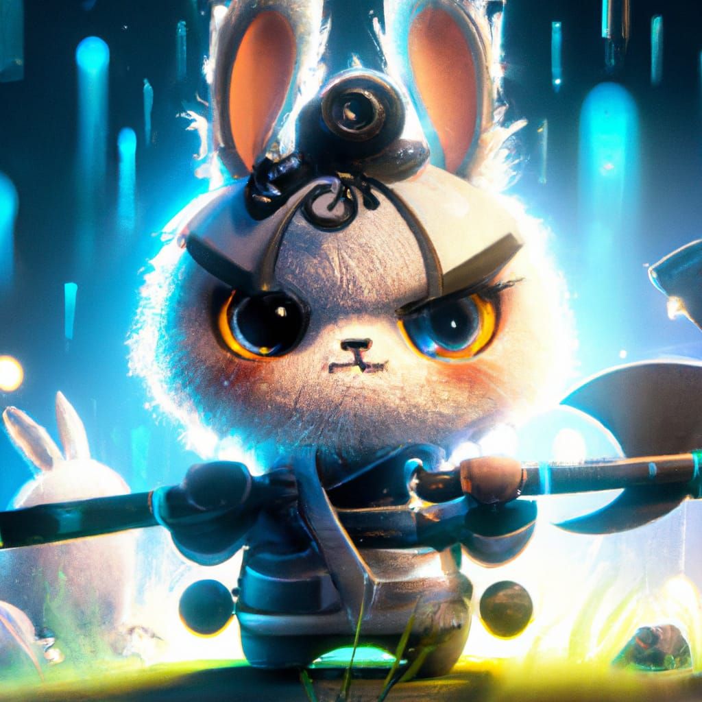 Samurai Rabbit:Power - AI Generated Artwork - NightCafe Creator