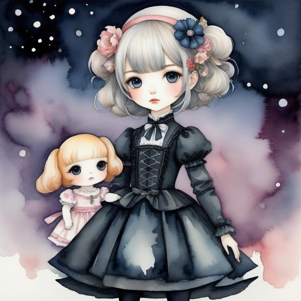 Dolls and Dreams. AI Generated Artwork NightCafe Creator