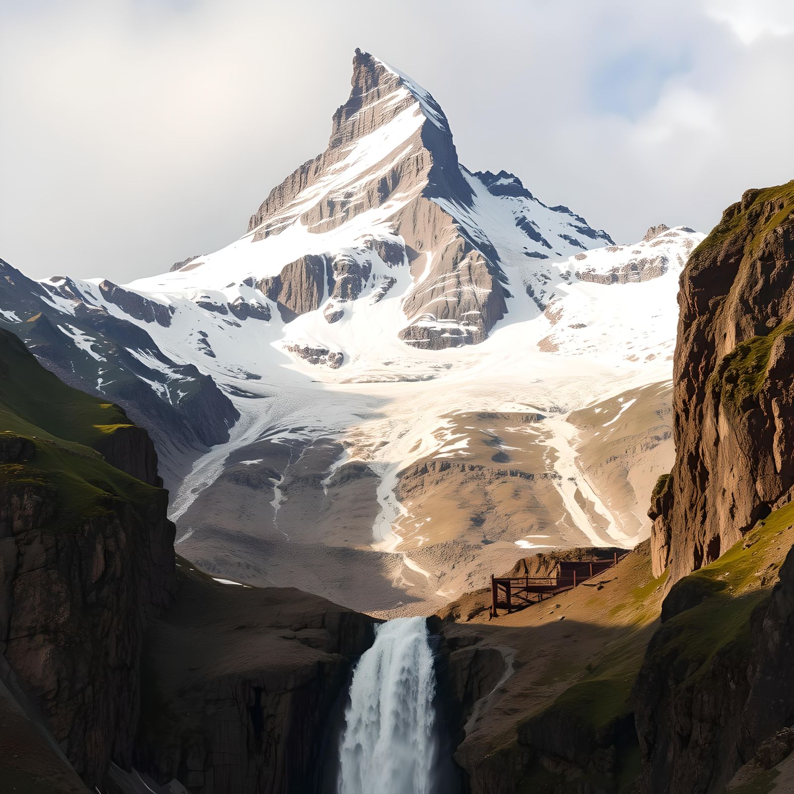 "Old Image Reborn much better" Matterhorn ice cap melts leav...