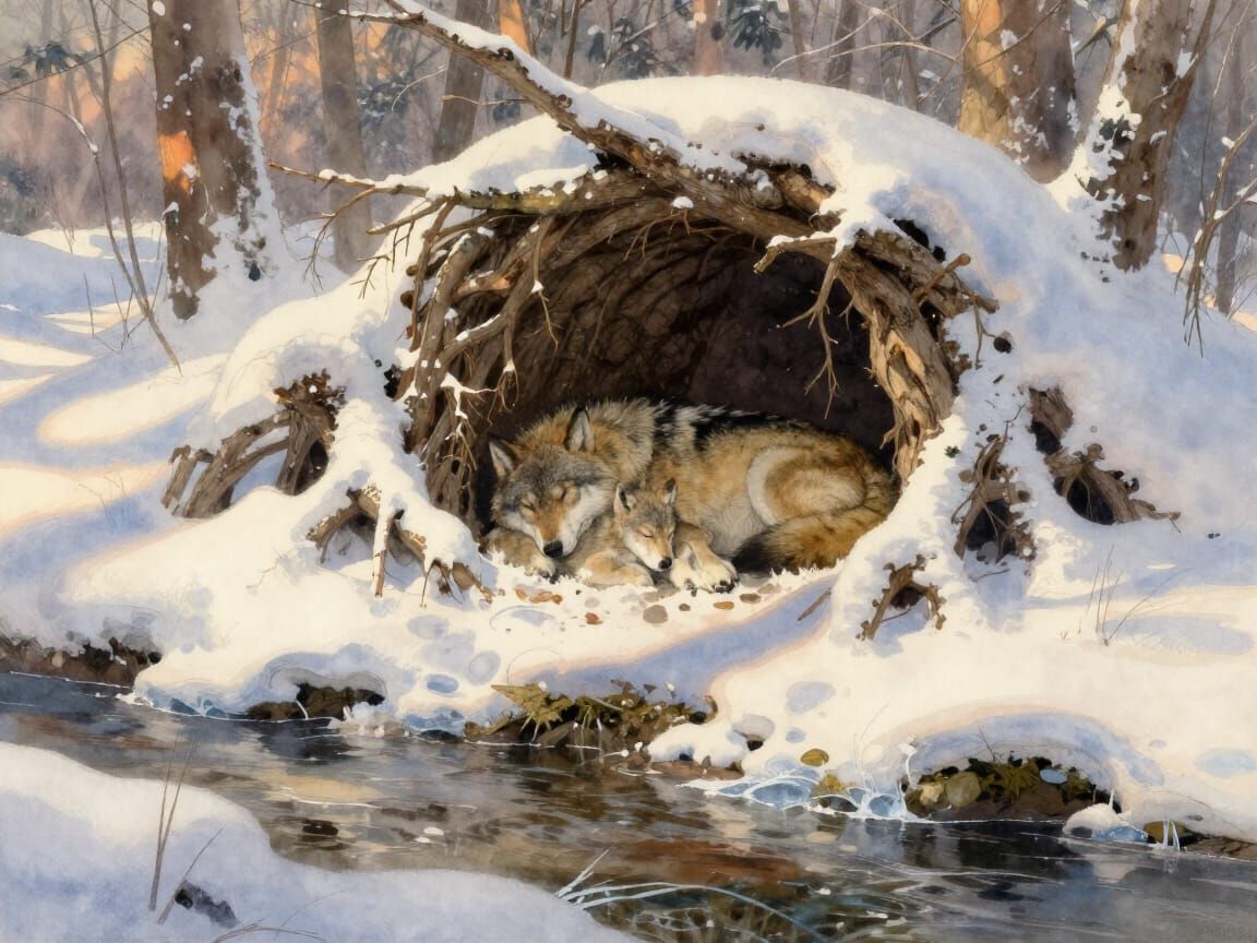 Sleeping wolves  by @John from Youngstown