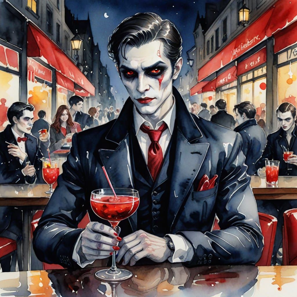 A stylish vampire   by @MiaMore