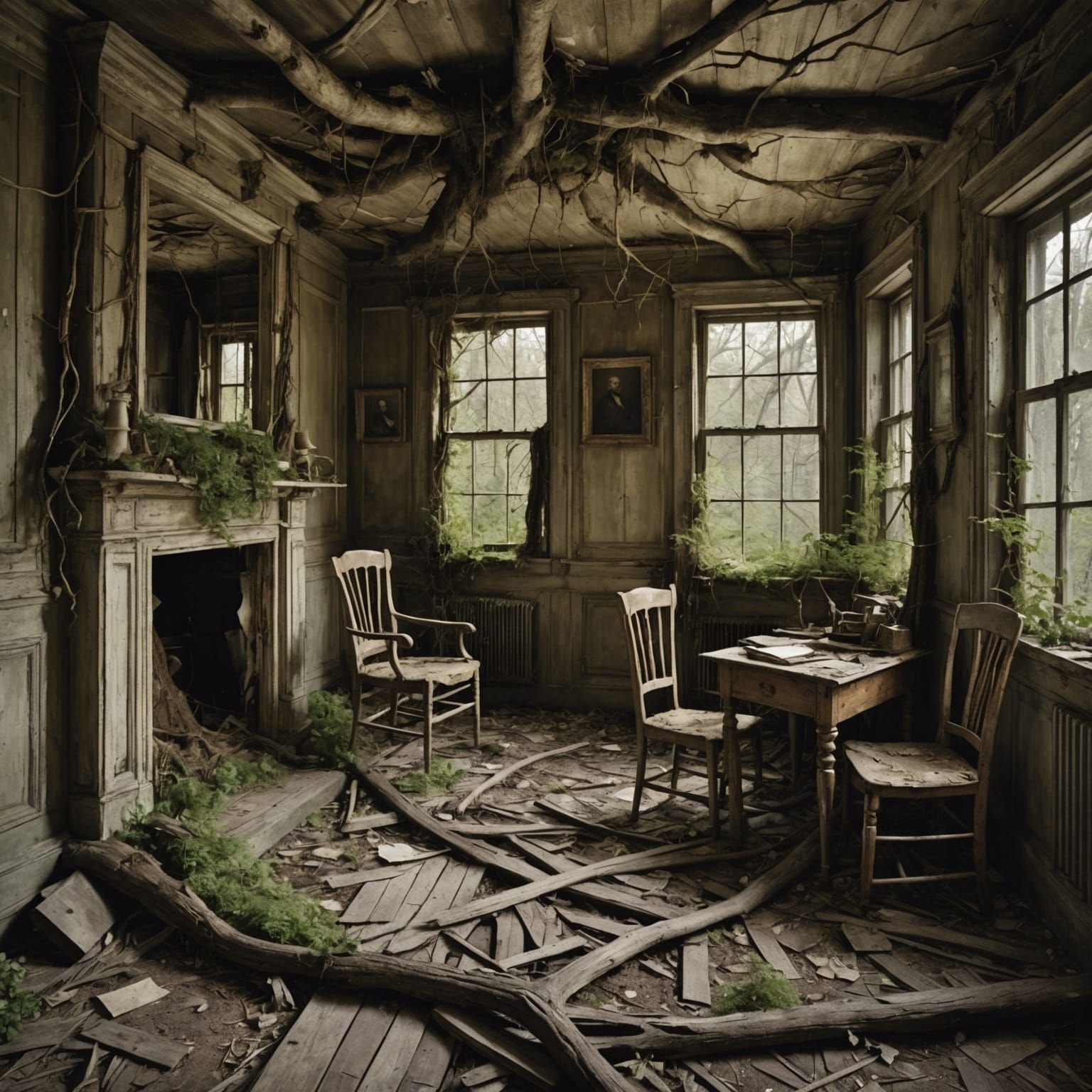 Abandoned house  by @-kitty-