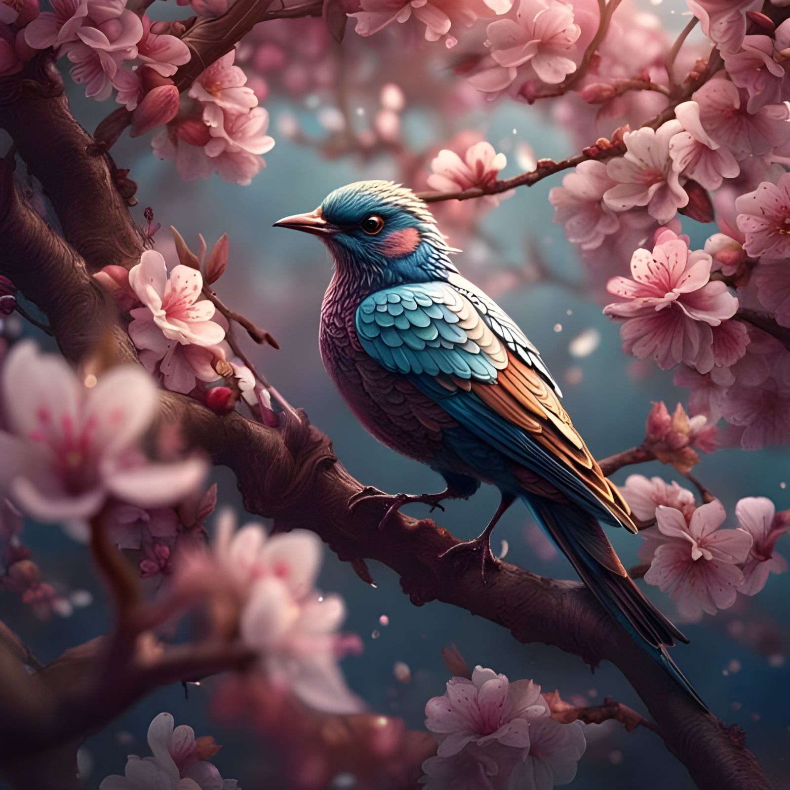 The Voice of a Blooming Sakura Tree  by @Struggling with Existence