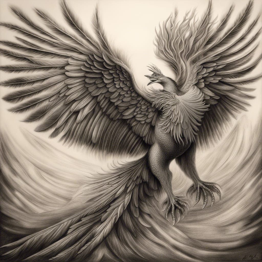 phoenix bird, realistic, 3d, detailed, flying, wings spread, viv... -  Arthub.ai