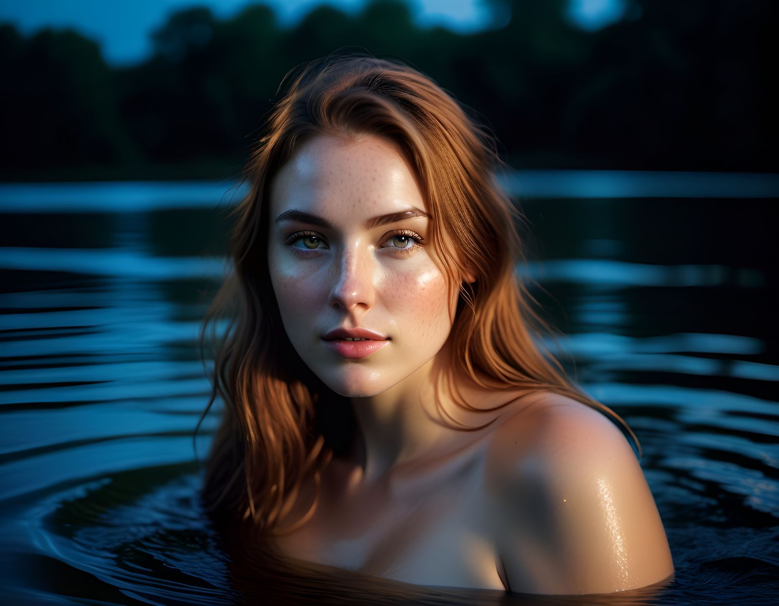 Nightswimming - AI Generated Artwork - NightCafe Creator