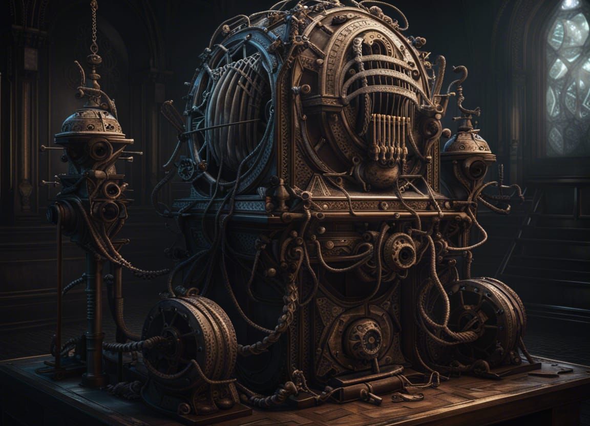 scary sinister mysterious device that will cause severe dama...