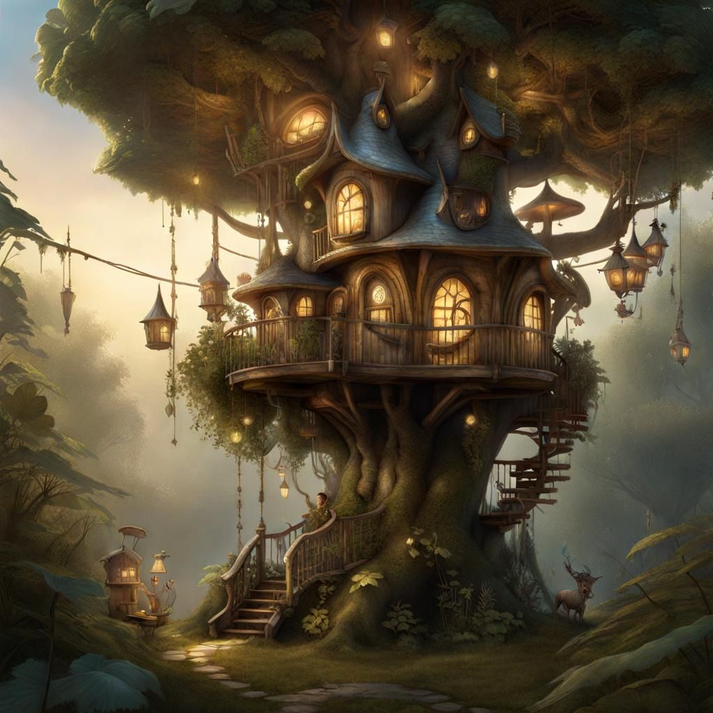 Whimsical Treehouse 