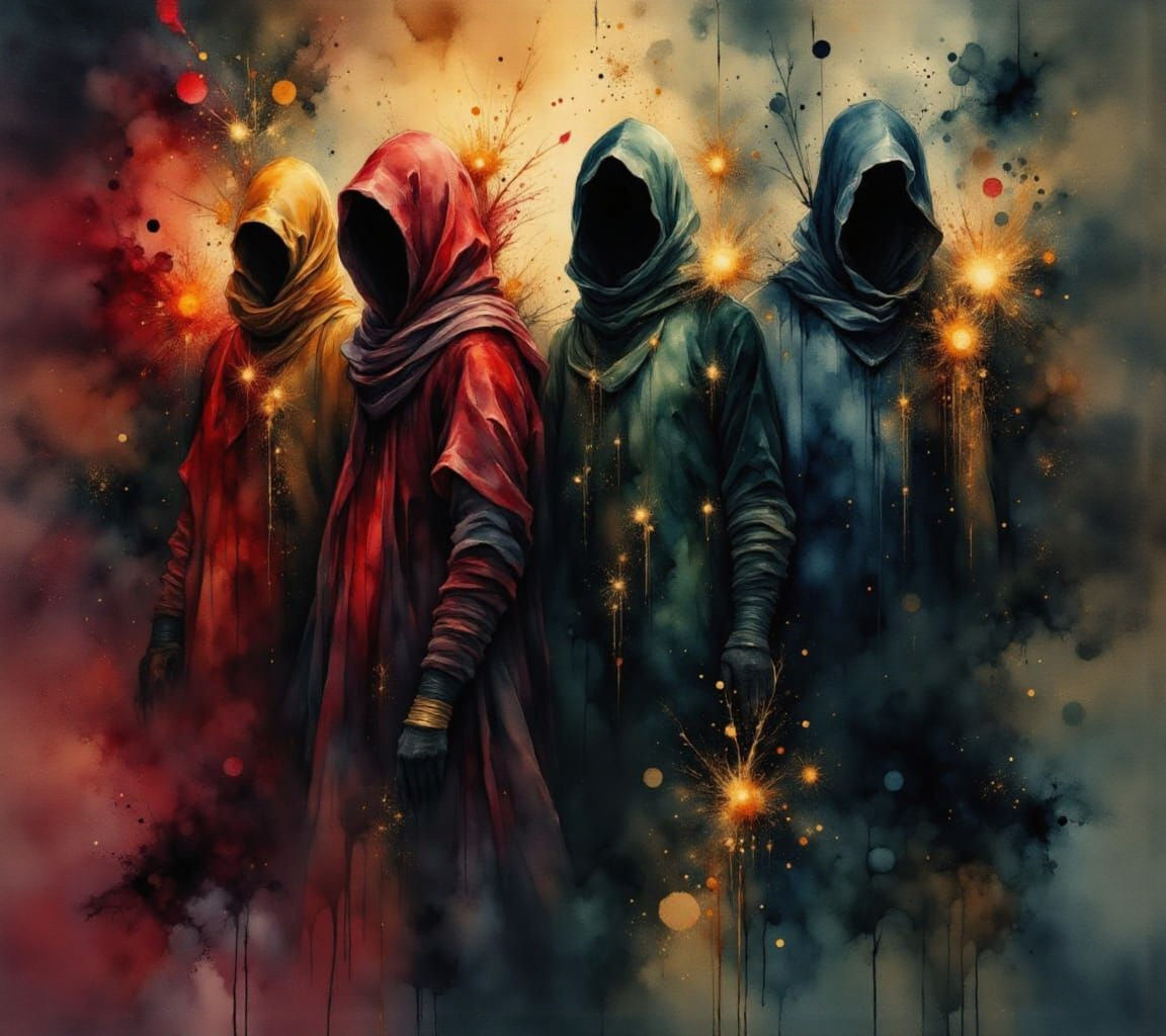 4 x Lora Mix - Watercolor and Ink  by @Kay