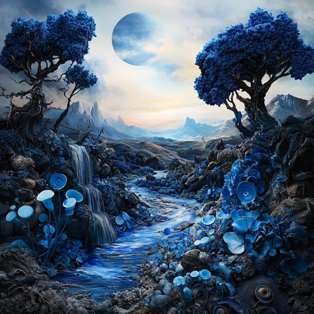 Blue  by @D