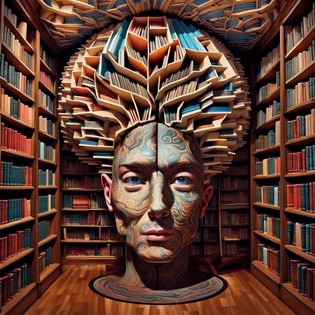 Surreal bookworm - AI Generated Artwork - NightCafe Creator