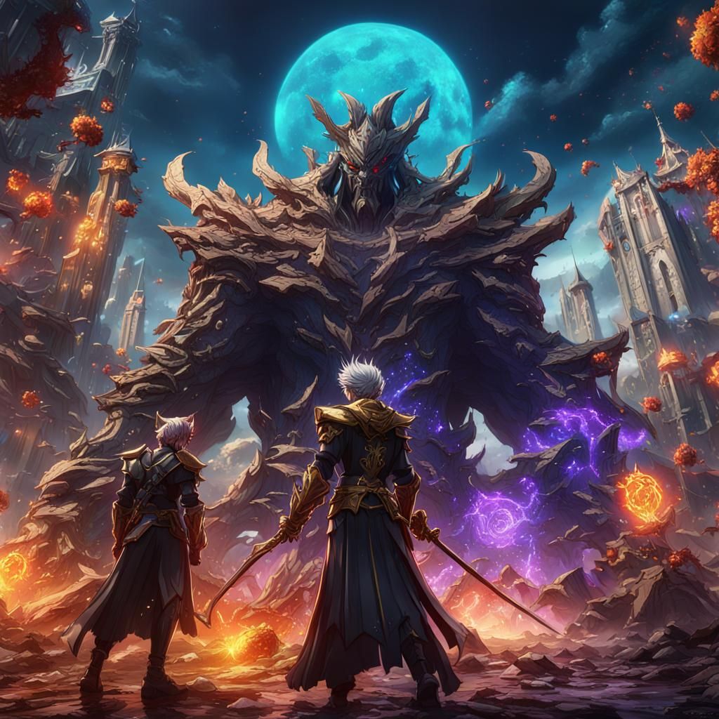 anime villain showdown gone wild  by @wluer