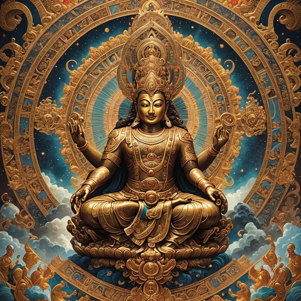 The Deity of infinite spoken words of power