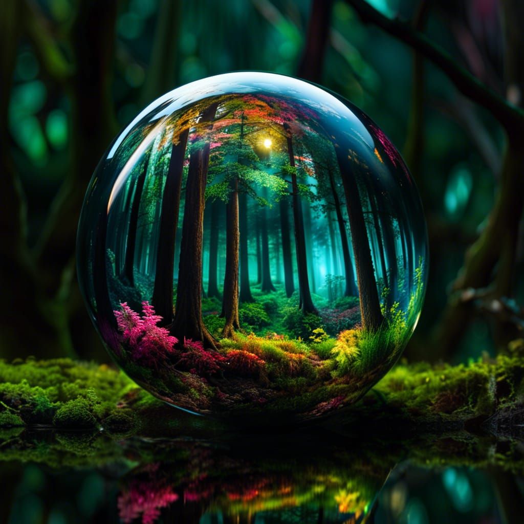 reflected forest   by @soraya