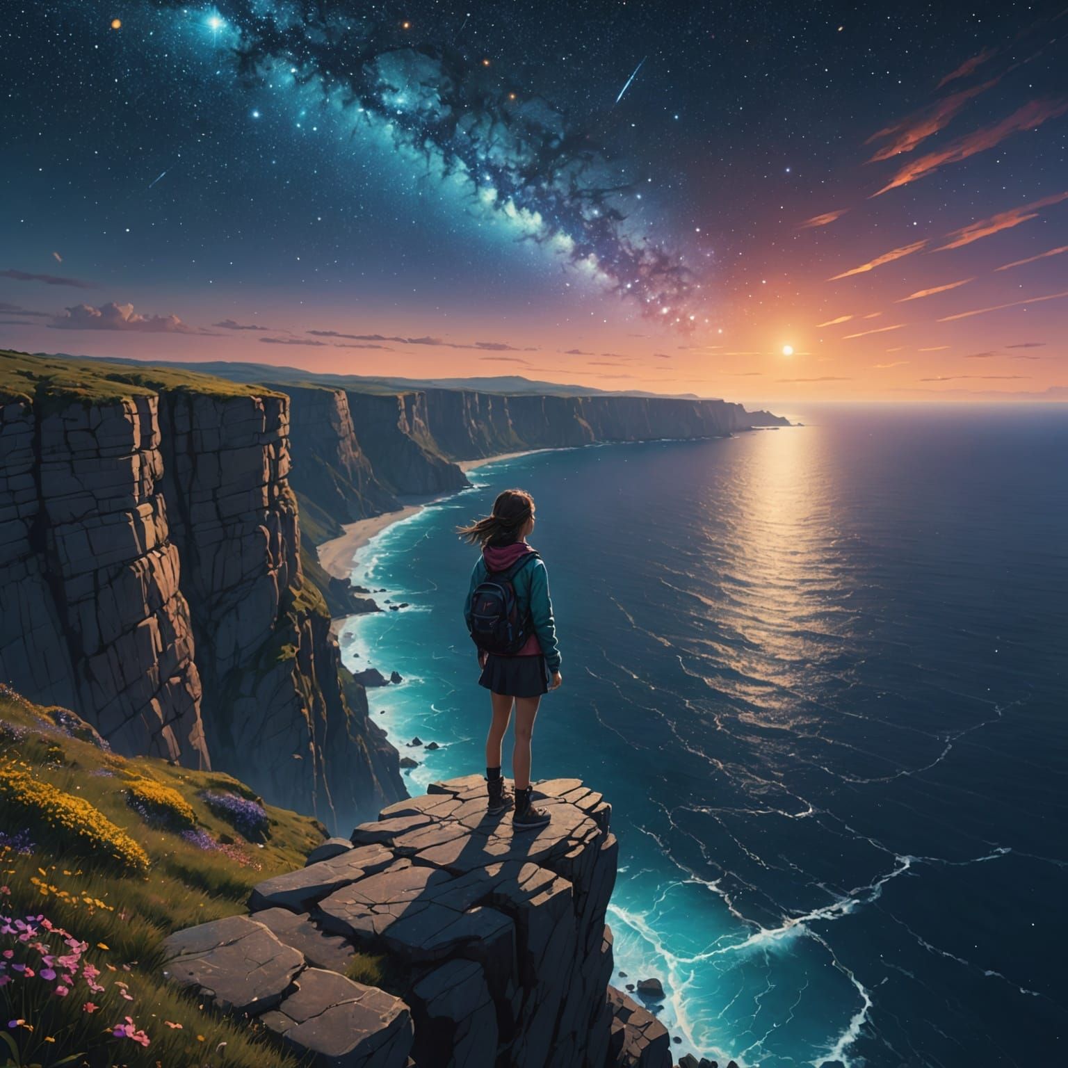 Standing on the Edge  by @undefined