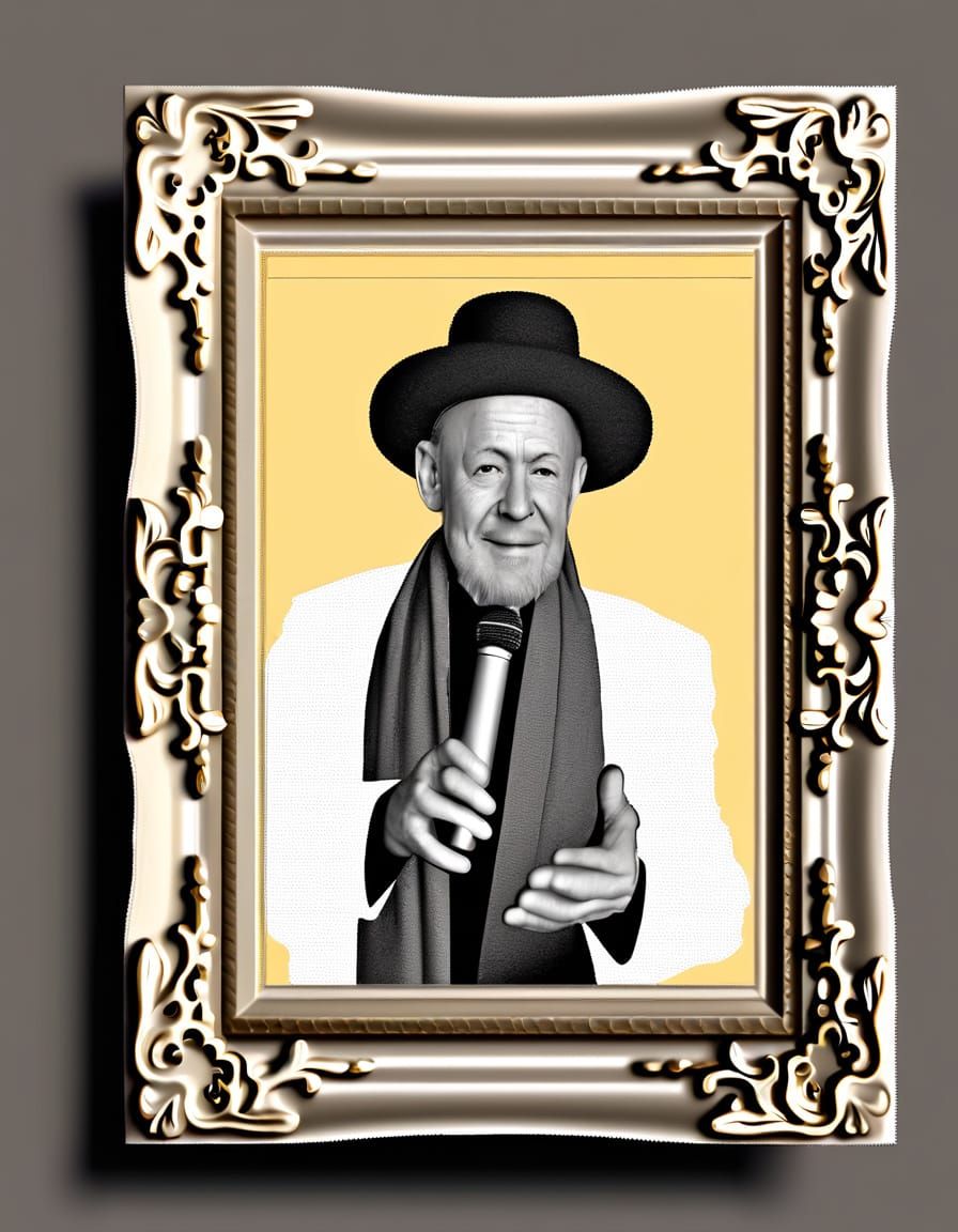 Rabbi Portrait with Tallit and Tefillin