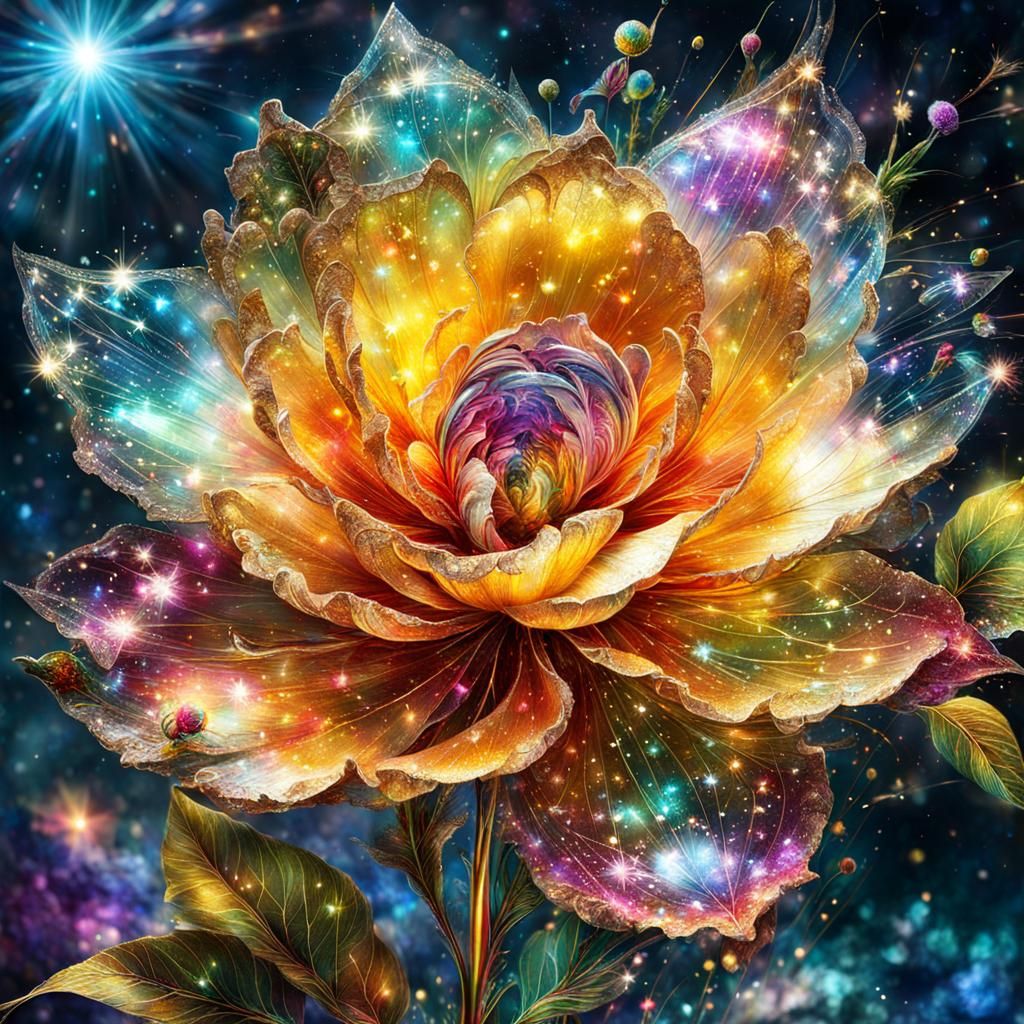Cosmic Flower  by @Ravenwood119