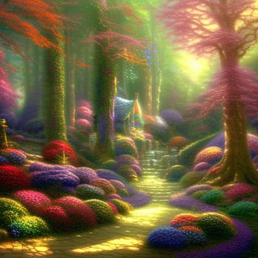 Enchanted fairy land forest