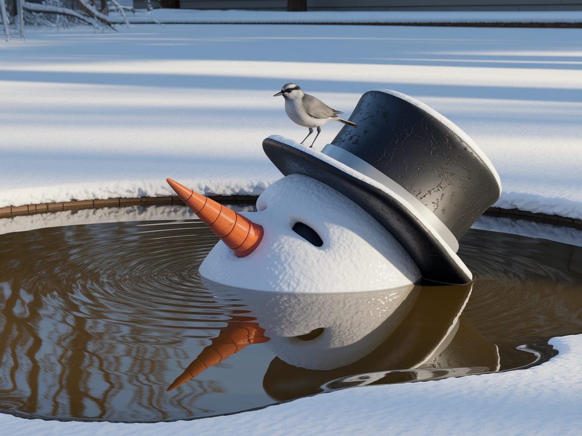 Goodbye Frosty  by @Jdogbites