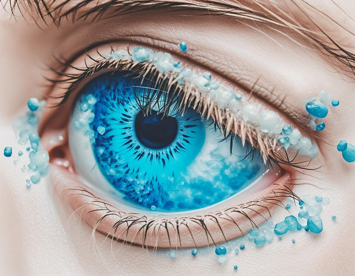 Water Droplets Close-Up: Abstract Liquid Texture