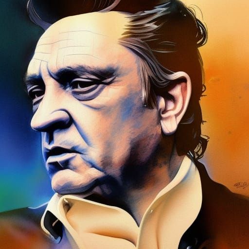 Johnny Cash - AI Generated Artwork - NightCafe Creator