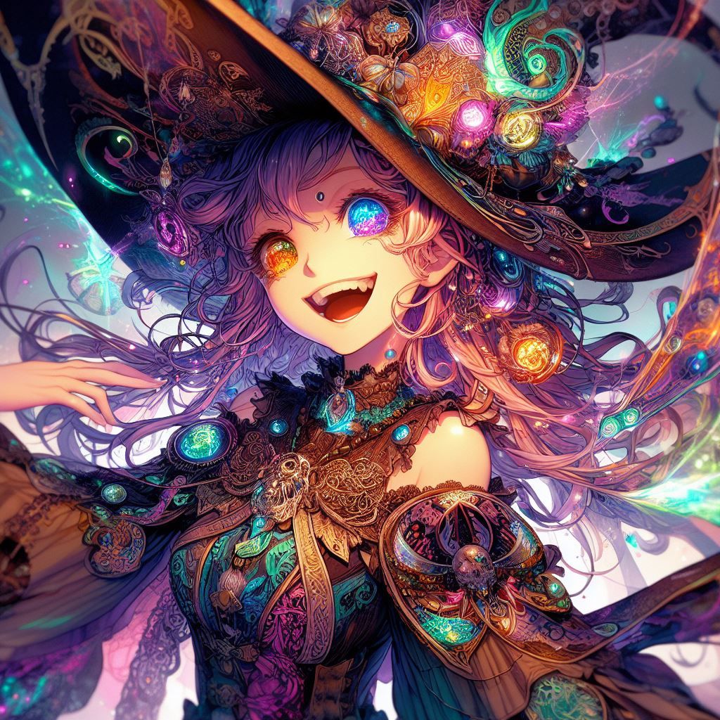 Intense Crazed Witch