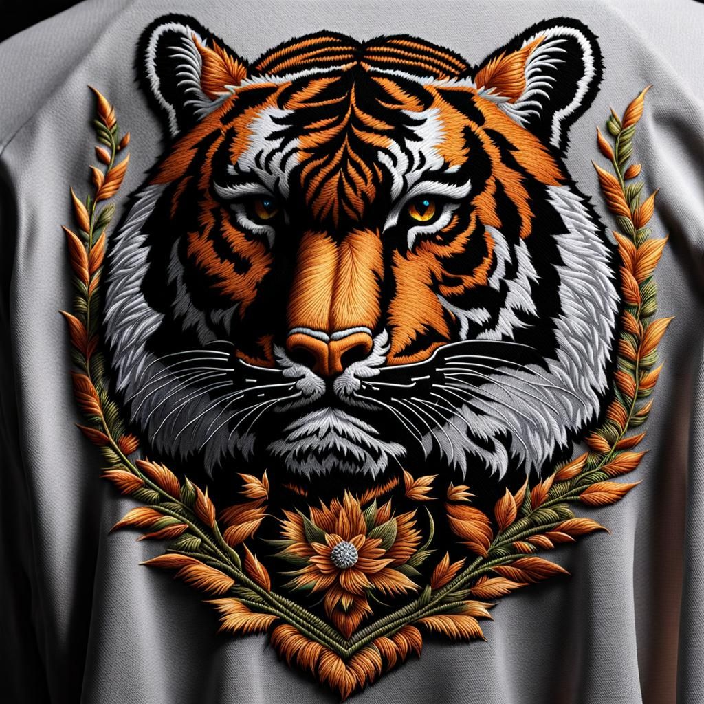 Tiger embroidery  by @Noctis