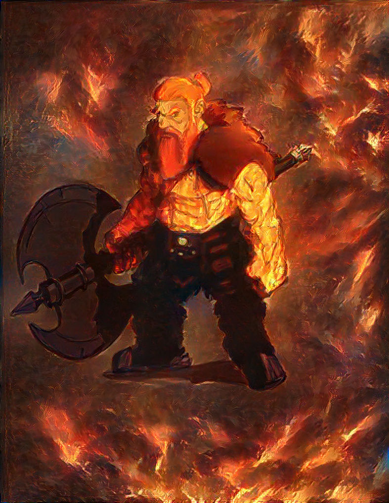 Dwarven Barbarian Rage
