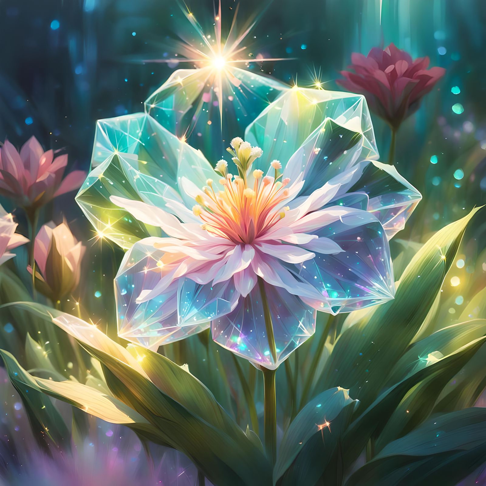 Crystal Flower  by @Shelly