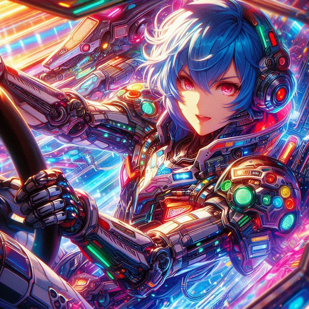 anime Beatmania IIDX artwork illustration Himmel man, racer,...